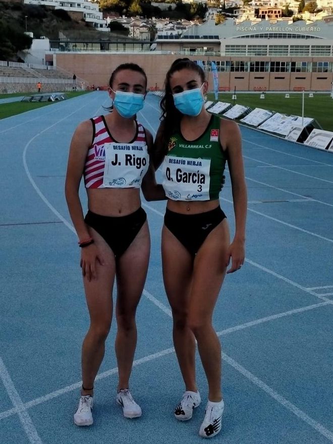 Joana Maria Rigo y Daniela García, el miércoles en Nerja