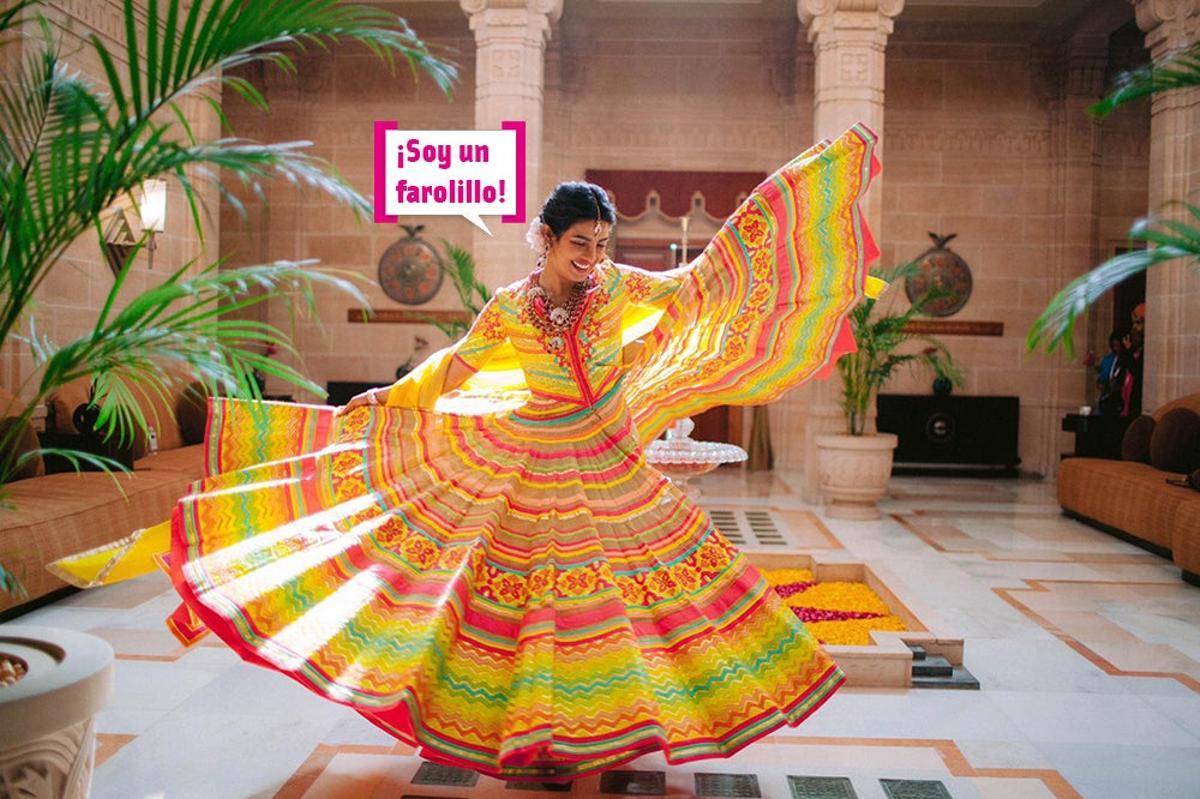 Otro de los looks nupciales de Priyanka Chopra Otro de los looks nupciales de Priyanka Chopra