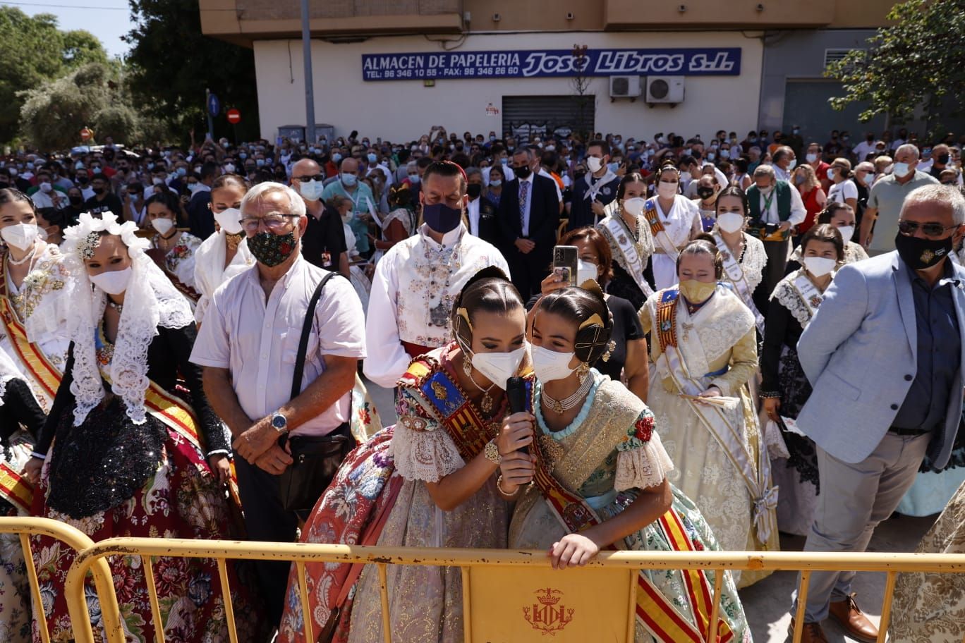 Llenazo en la última mascletà de las Fallas 2021