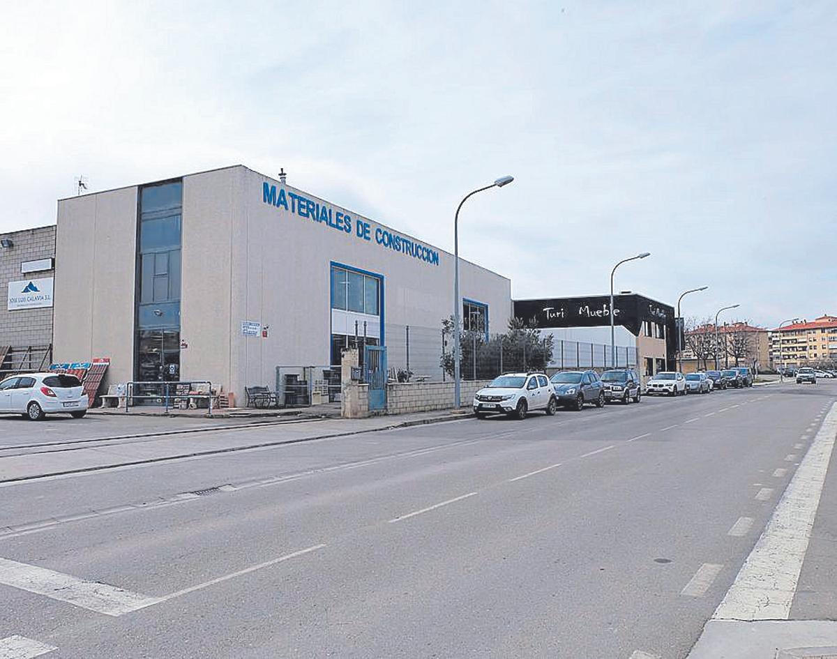 Imagen de un polígono industrial ubicado en Tarazona.