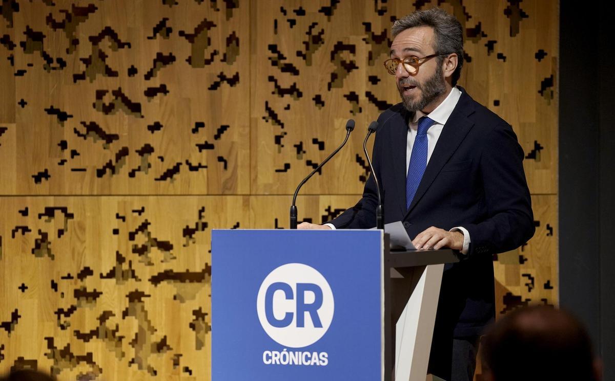 Aitor Moll, consejero delegado de Prensa Ibérica. Presentación del proyecto 'Crónicas: periodismo de proximidad para una sociedad más cohesionada y democrática', organizado por Prensa Ibérica y Fundación La Caixa