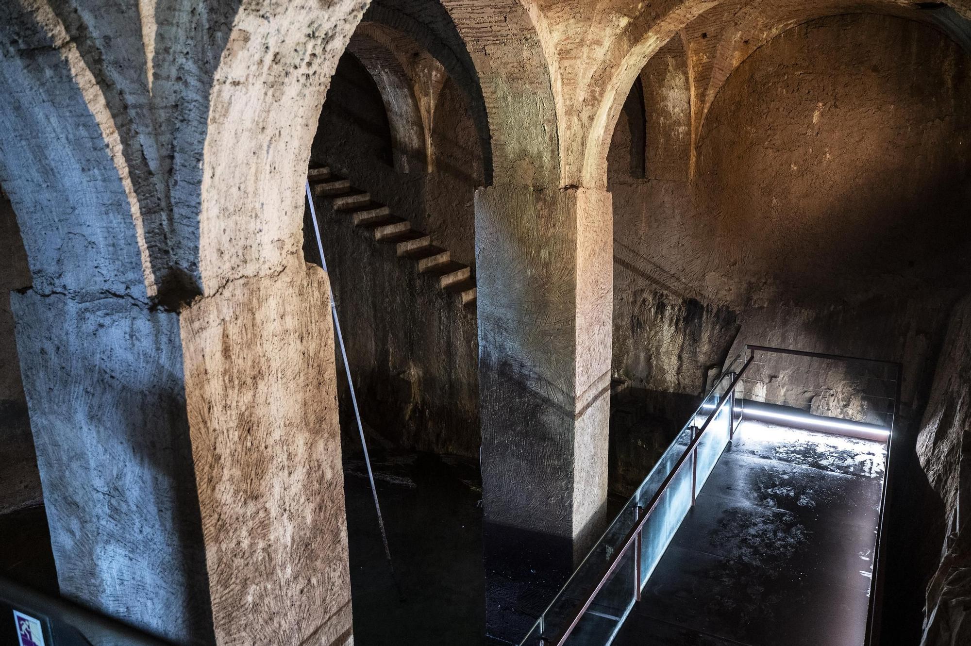 Galería | Así ha quedado el aljibe de la Preciosa Sangre de Cáceres