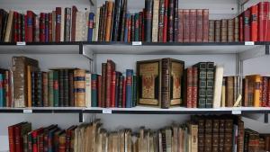 08/05/2025 Libros en una estantería en la 47ª Feria del Libro Antiguo y de Ocasión, a 8 de mayo de 2025, en Madrid (España). Del 1 al 18 de mayo, tiene lugar en Madrid la 47ª edición de la Feria del Libro Antiguo y de Ocasión, en la que 37 librerías especializadas venden ejemplares de volúmenes antiguos, primeras ediciones firmadas, incunables, manuscritos originales, grabados, mapas, ediciones raras, periódicos, revistas, cómics y mucho más. Este año la feria rinde homenaje a Antonio Machado por el 150 aniversario de su nacimiento. CULTURA Marta Fernández - Europa Press