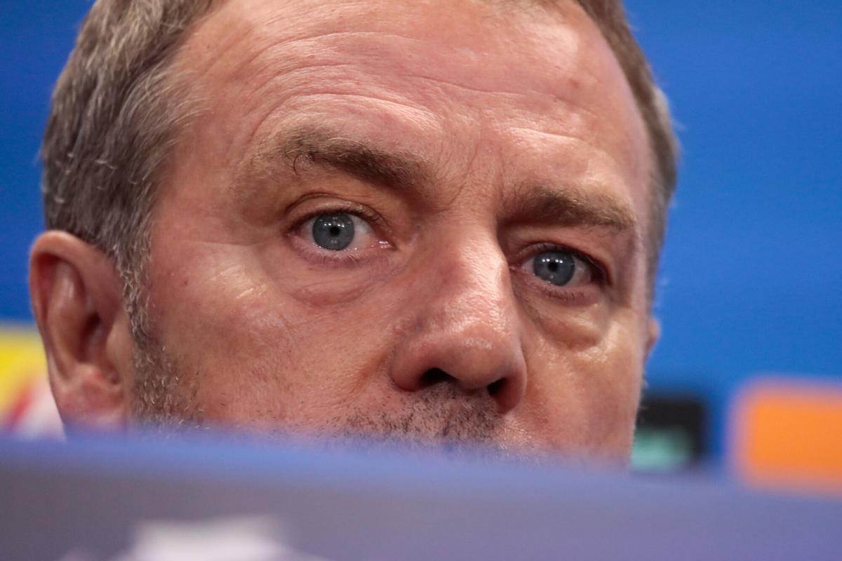 Hansi Flick, en la rueda de prensa previa al Barça-Copenhague.