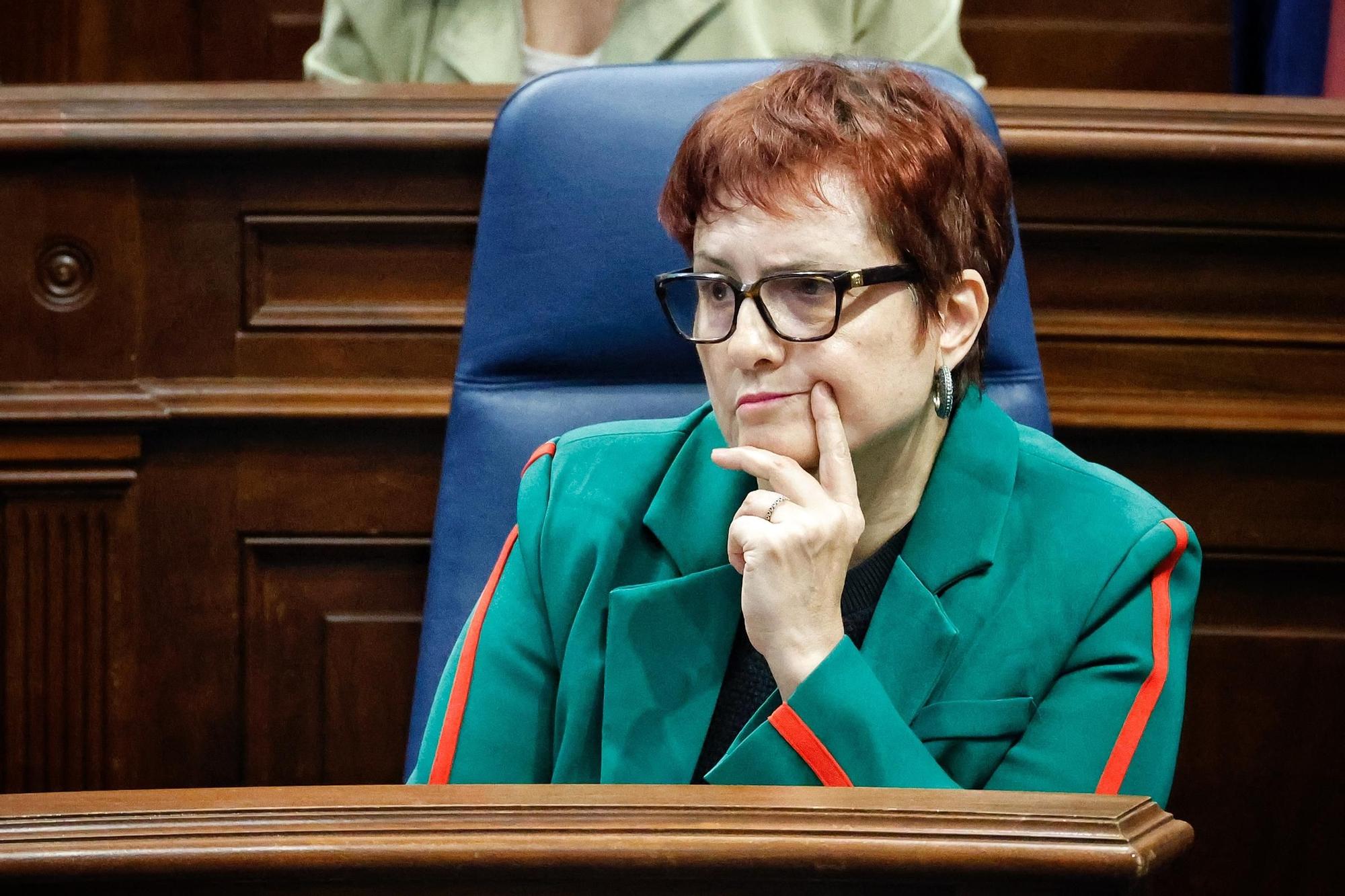Pleno del Parlamento de Canarias, este miércoles