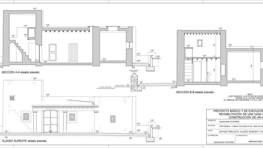 Plano de la rehabilitación de la vivienda