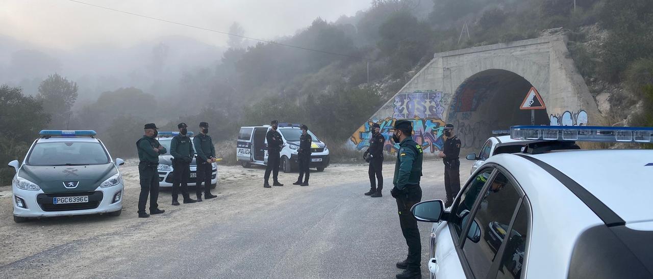 Despliegue policial este jueves en el acceso al Fun Fest