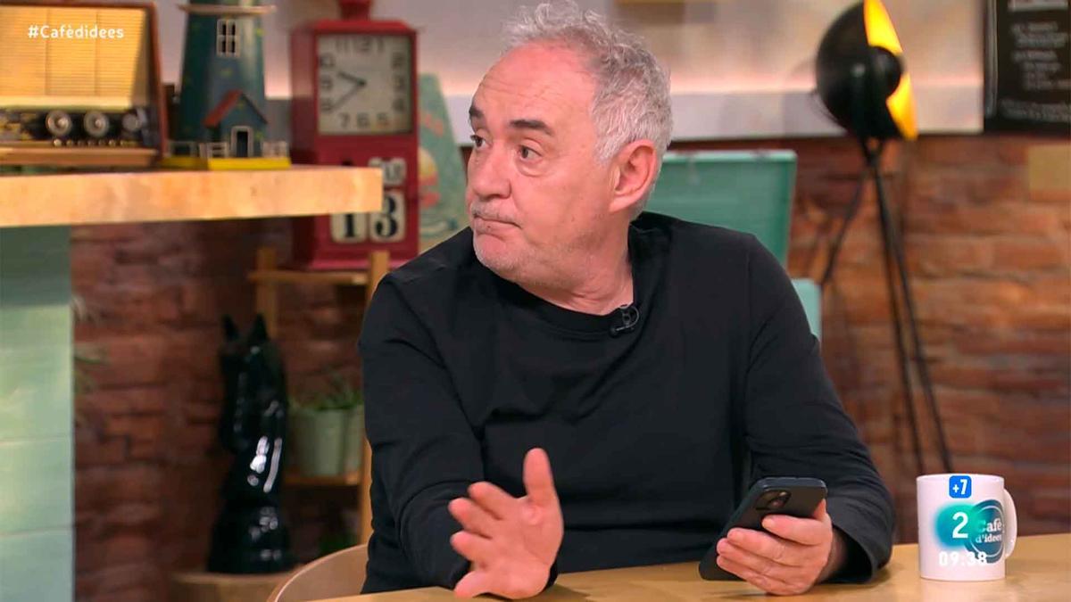 Ferrán Adrià, cocinero reconocido en todo el mundo: "Un inmigrante cobra lo mismo y, si puedo, le pago un poco más porque está lejos de su familia"