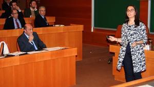 Los últimos premiados con lo galardones Rafael Termes, en el IESE.