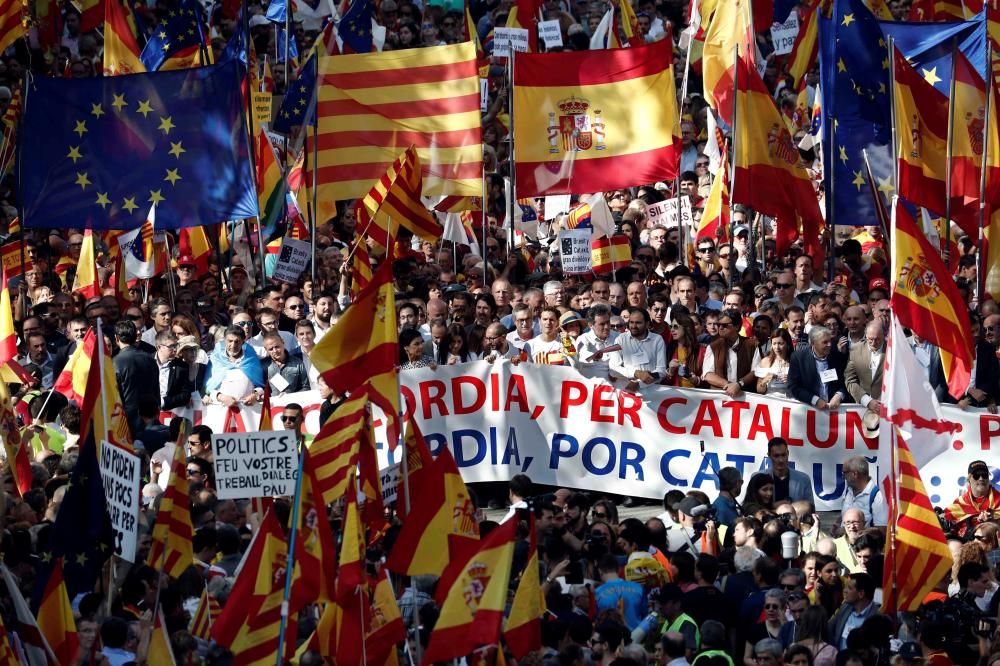 Manifestación en Barcelona contra el ''procés''
