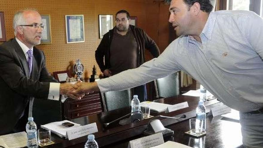 J.J. Durán, Lino Mouriño y Manuel Tarrío. // Noé Parga