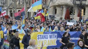 La comunitat ucraïnesa es mobilitza a Barcelona