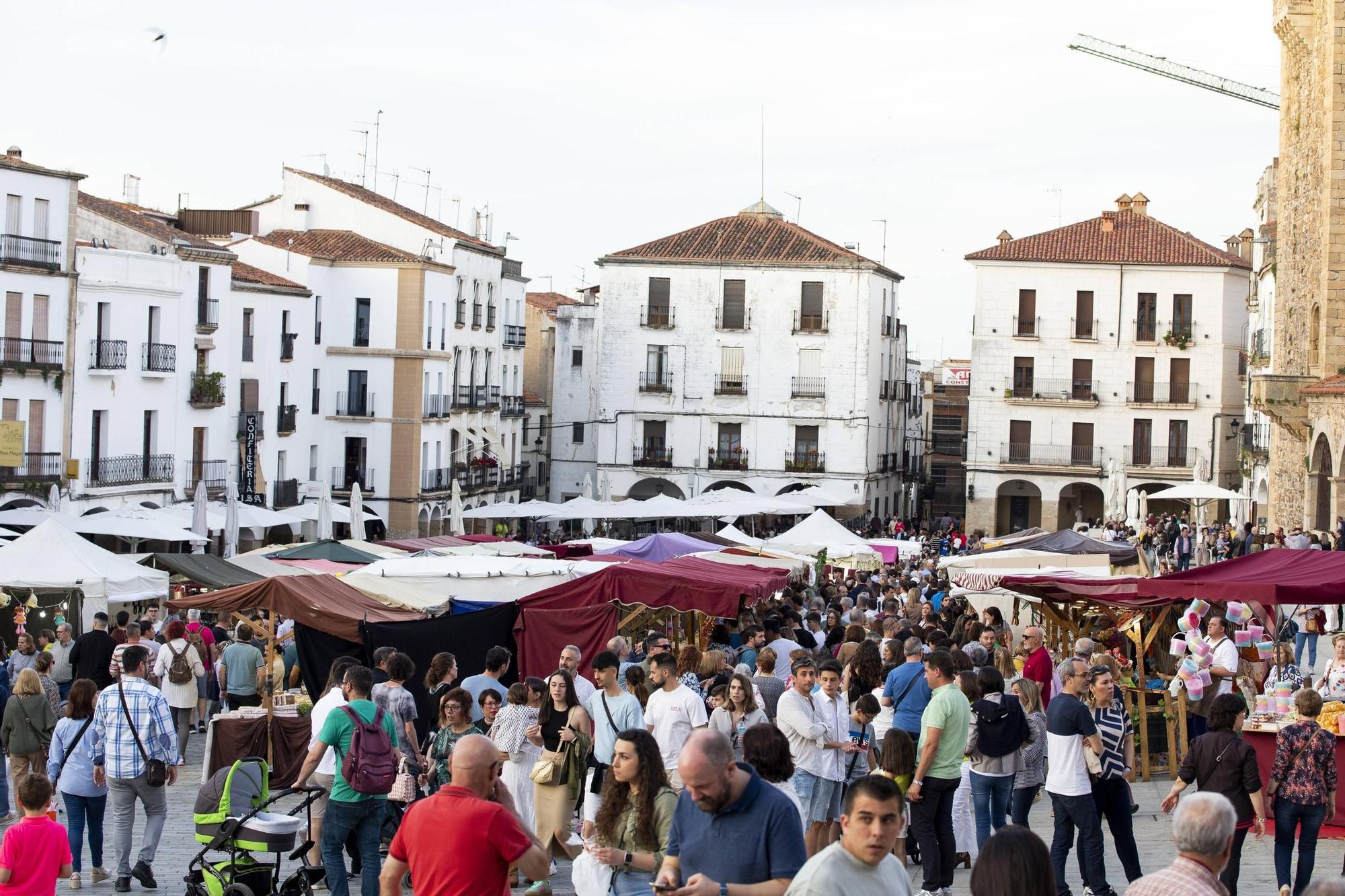 Así se ha desarrollado el sábado en el Mercado de la Primavera de Cáceres