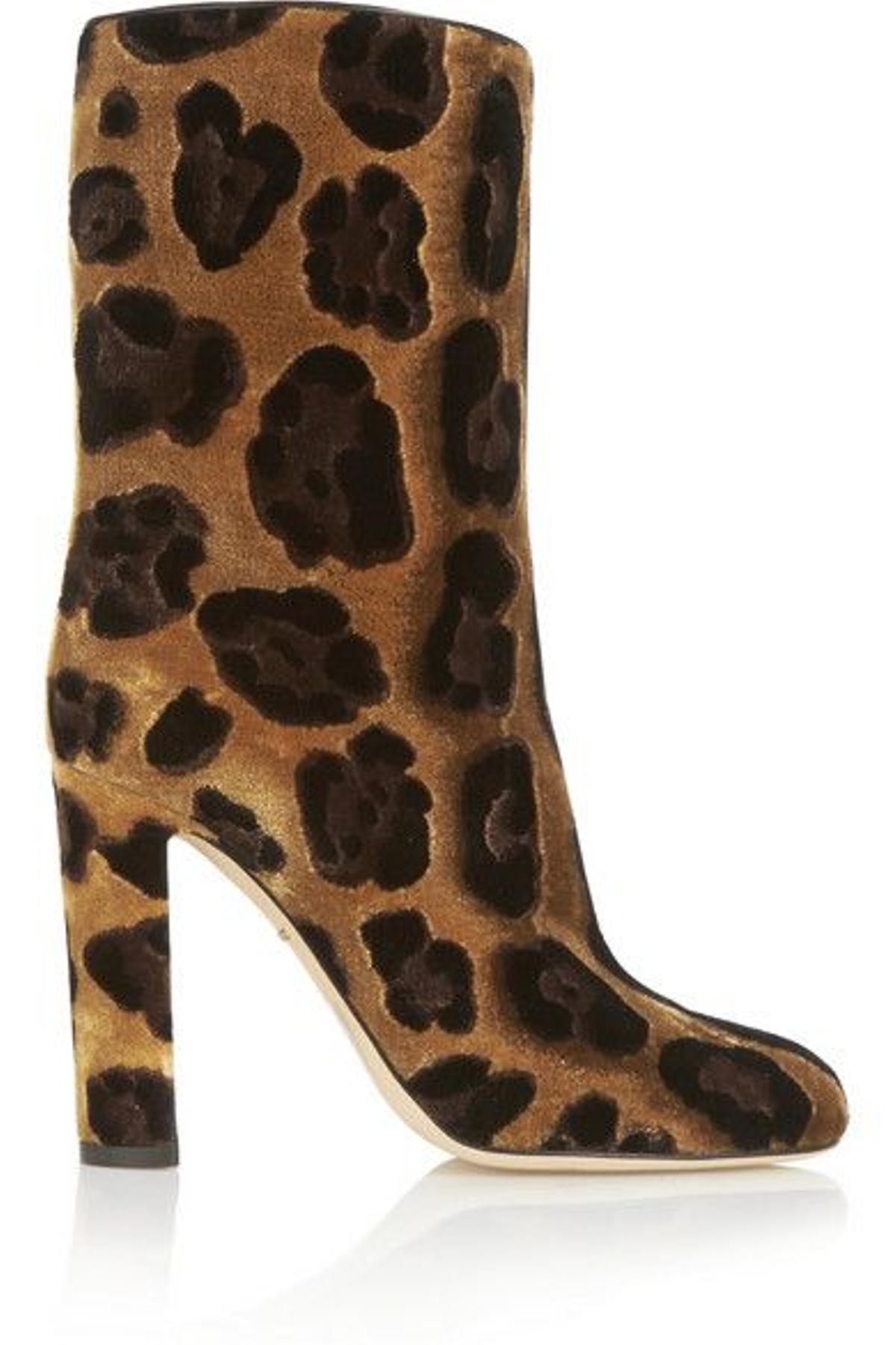 Botín de print animal y leopardo, Dolce &amp; Gabbana (675€)
