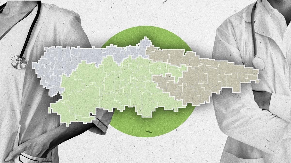 El nuevo mapa sanitario de Asturias.