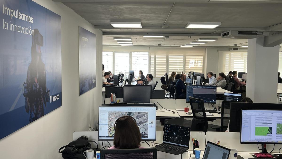 Instalaciones de la nueva sede de Ineco en València.