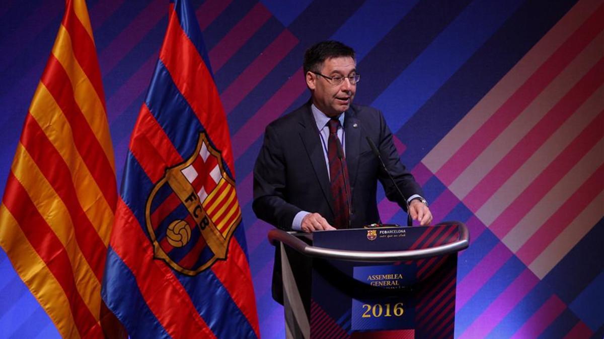 Bartomeu, durante su parlamento en la Asamblea