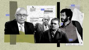 Cristóbal Montoro, Jordi Pujol Soley, Jordi Pujol Ferrusola y Oleguer Pujol Ferrusola