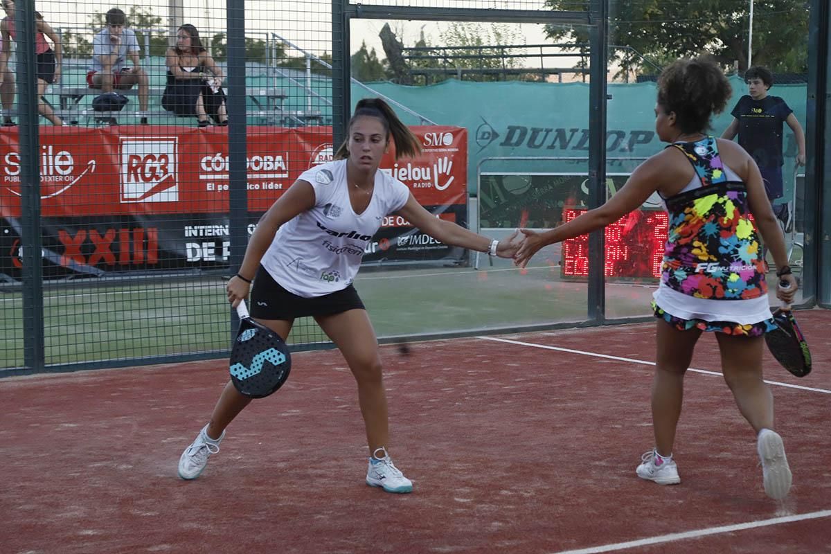 Final femenina de Los Internacionales de pádel de Córdoba