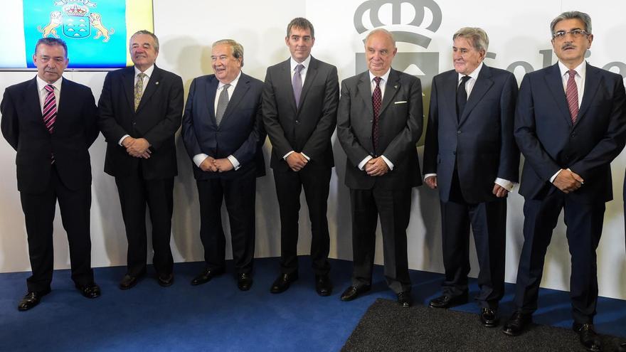 Los expresidentes del Gobierno de Canarias