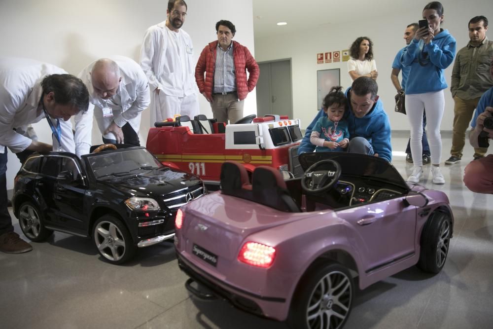 Coches infantiles y ecógrafo en el HUCA