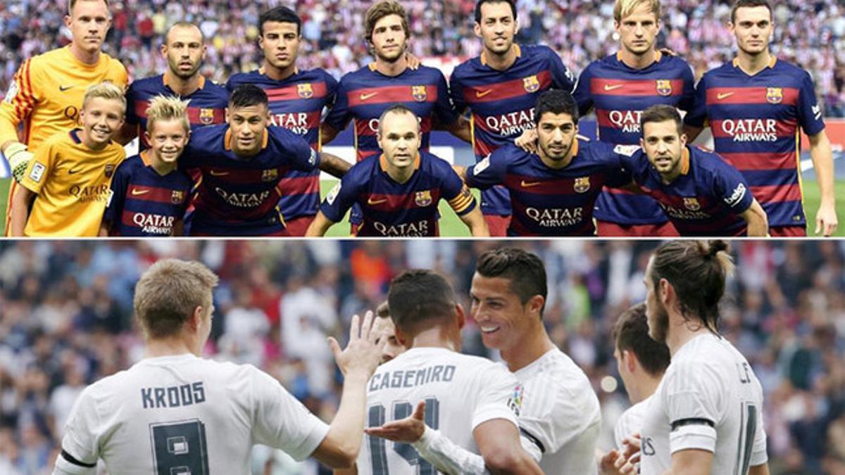 FC Barcelona y Real Madrid mantienen plantillas de lujo