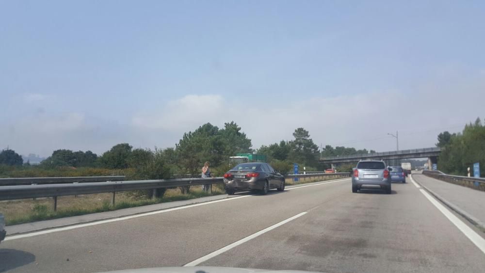 Un accidente en la "Y" provoca varios kilómetros de atasco en dirección Gijón