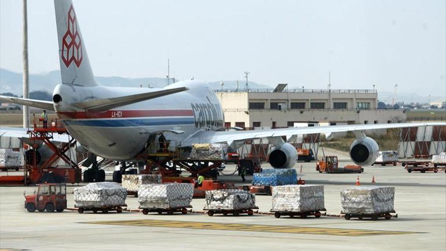 La carga transportada en el Aeropuerto de Zaragoza aumenta un 19,9 % en mayo