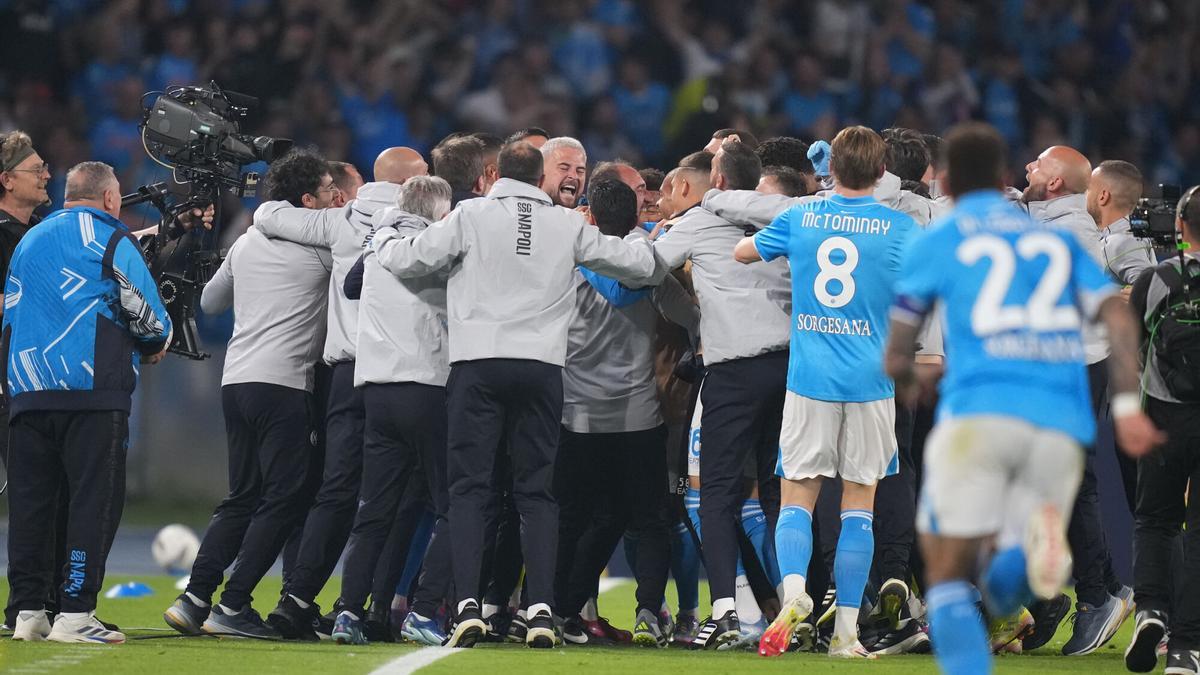 Lukaku, celebrando su gol con el equipo