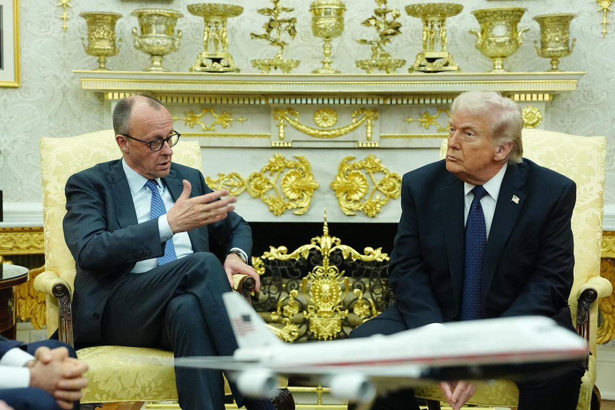 US Präsident Trump empfängt Bundeskanzler Merz