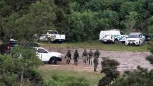 Predio con fosas clandestinas en el estado de Jalisco, México.