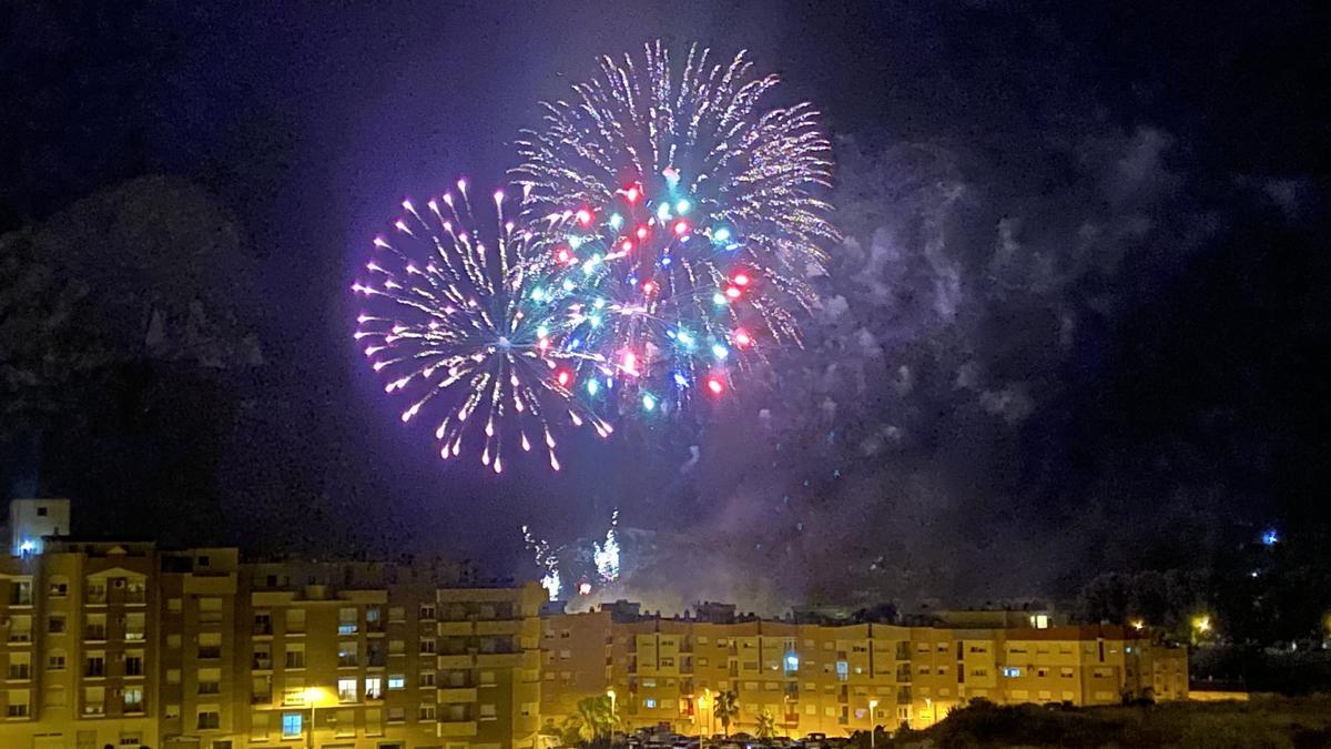 El castillo de fuegos artificiales de Cieza