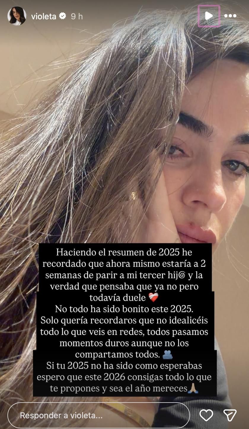 Violeta Mangriñán desvela haber sufrido un aborto