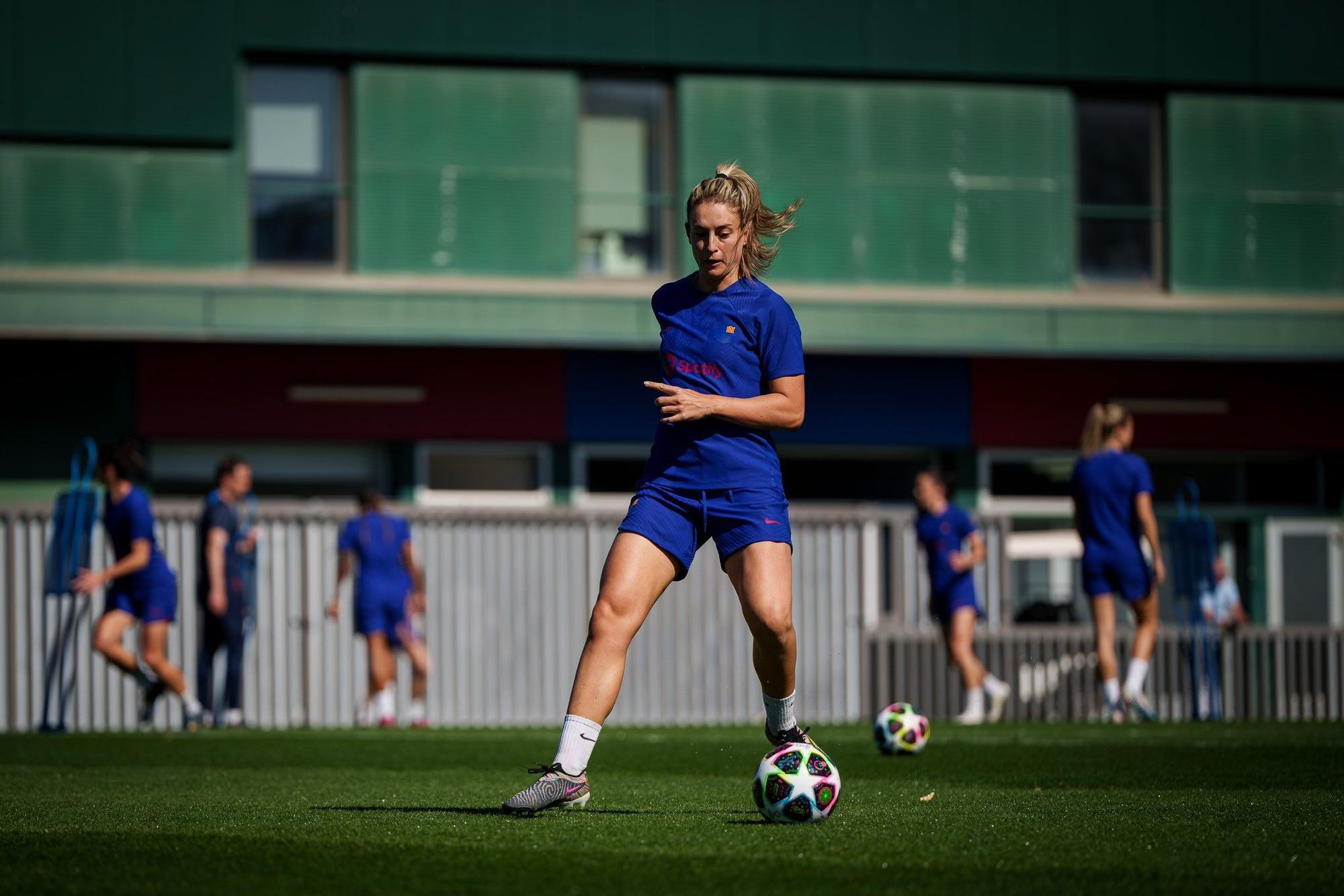 Alexia Putellas durante un entreno