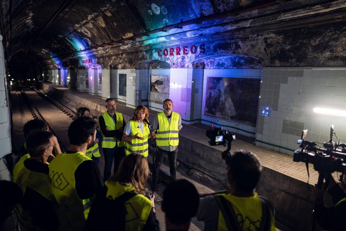 Visita a la estación de metro fantasma de Correos