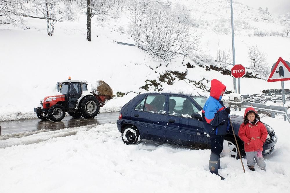 Temporal de nieve en Pajares