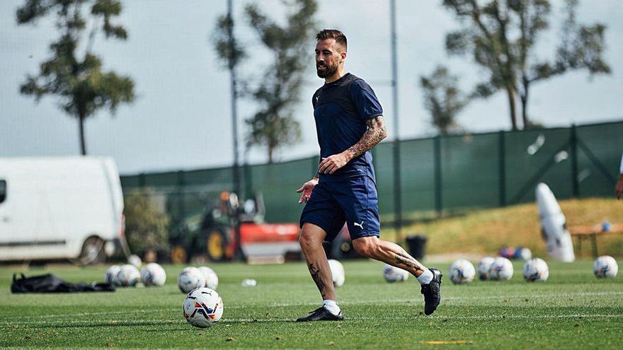 Antonio Luna es va entrenar ahir a La Vinya.