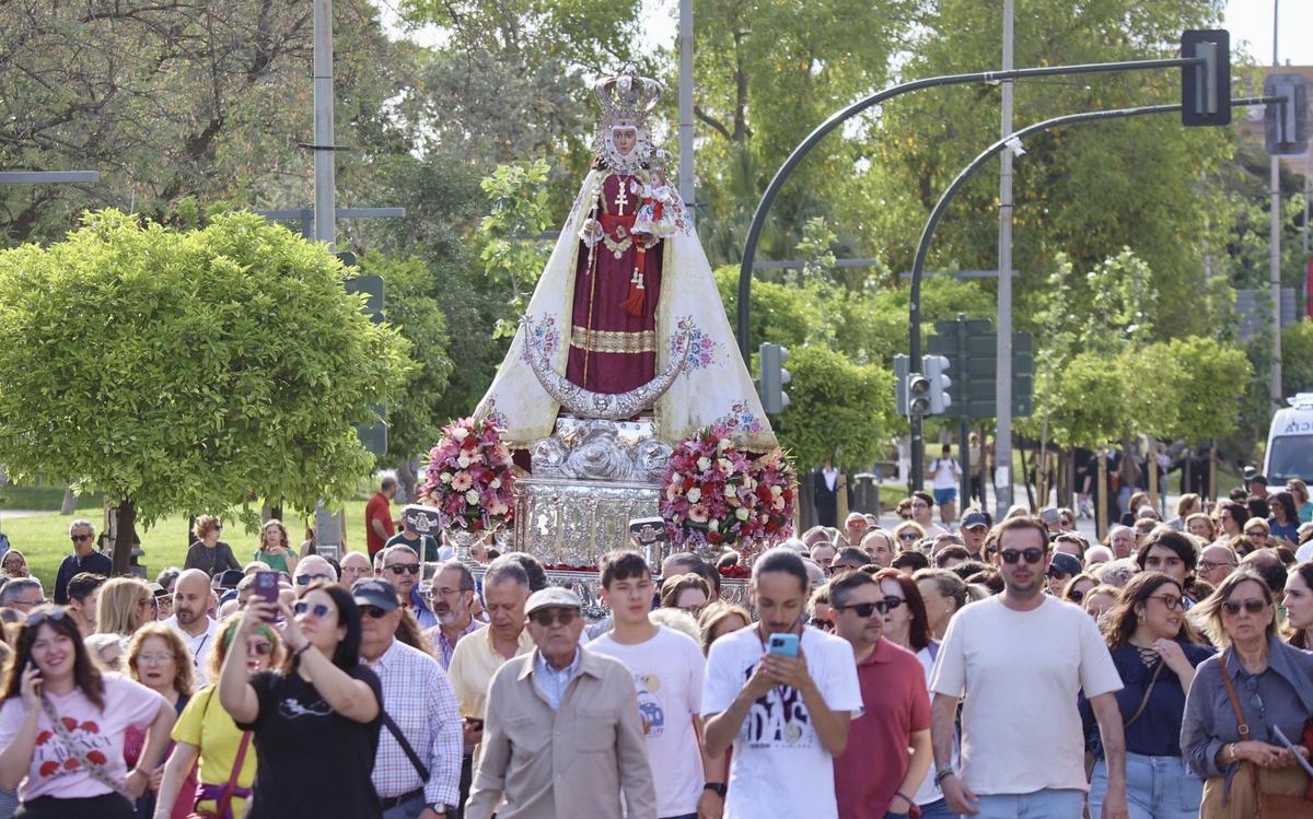 La Virgen de la Fuensanta continúa su peregrinación por las pedanías de murcia