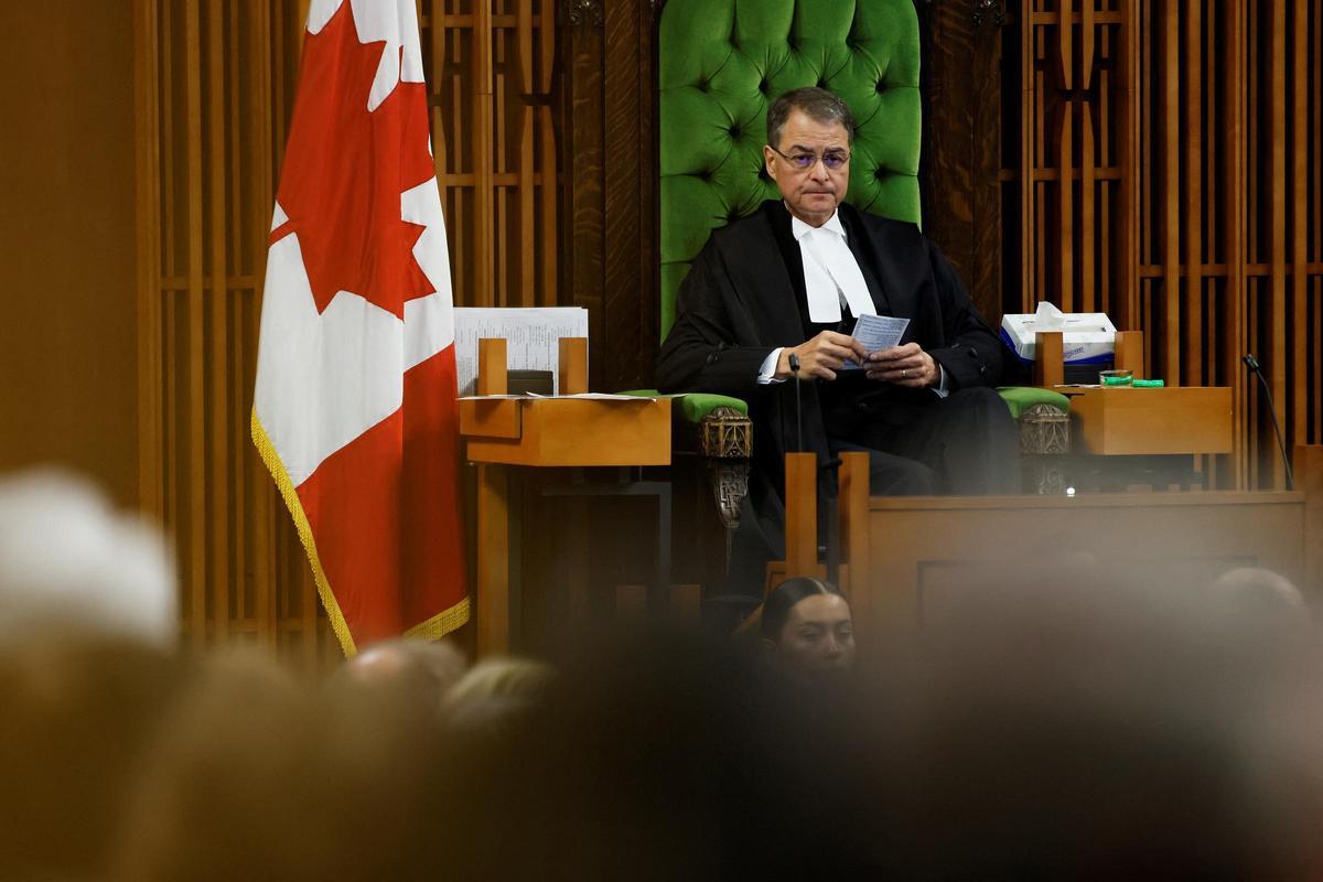 El presidente del Parlamento canadiense, Anthony Rota. El presidente del Parlamento canadiense, Anthony Rota.