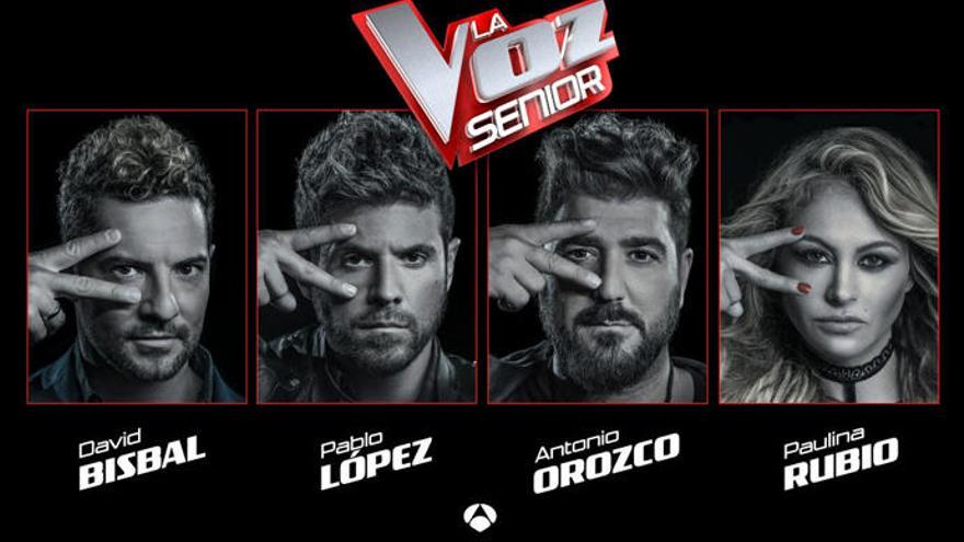 &#039;La voz Senior&#039; llega a España con Paulina Rubio, Bisbal, Pablo López y Orozco