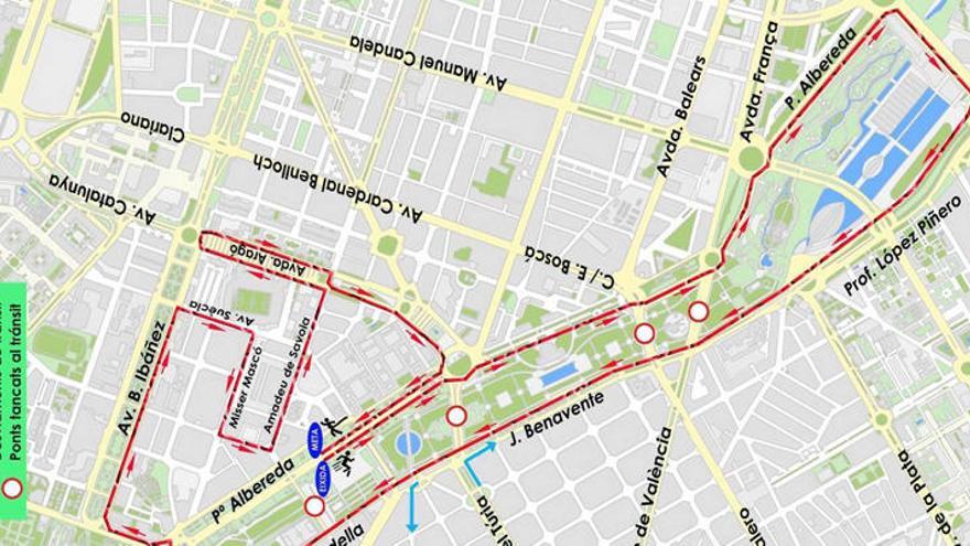 Recorrido del 10K Valencia Ibercaja.