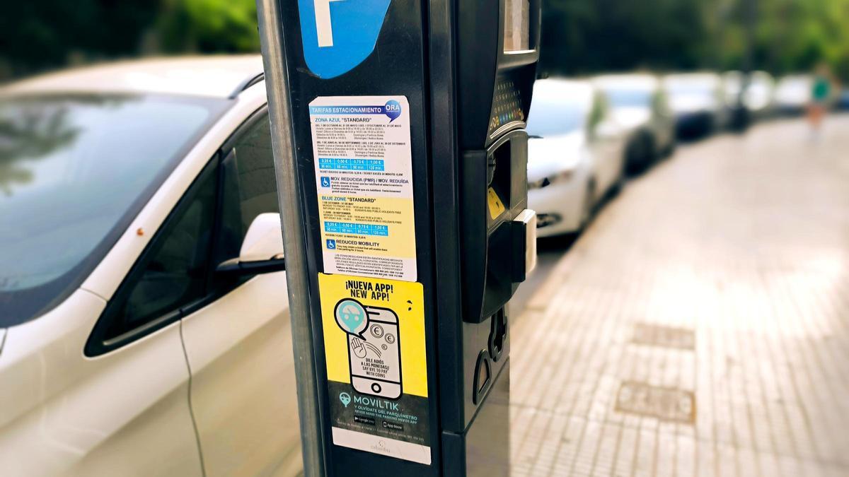Parquímetro en Benidorm.