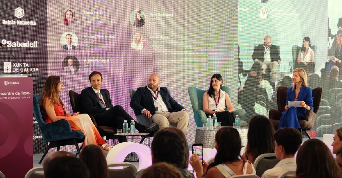 Elena Pérez, Andrés Fernández, Antón Fonseca, Sara Rodríguez y María Borrás, este jueves