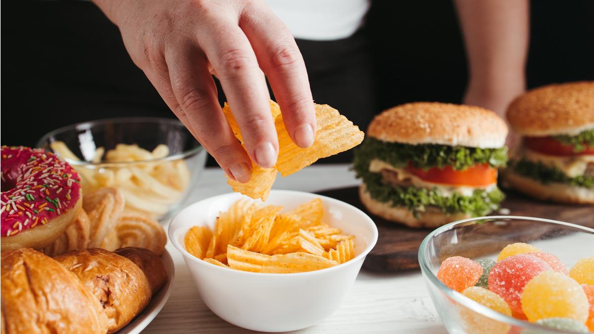 Algunos alimentos no saludables