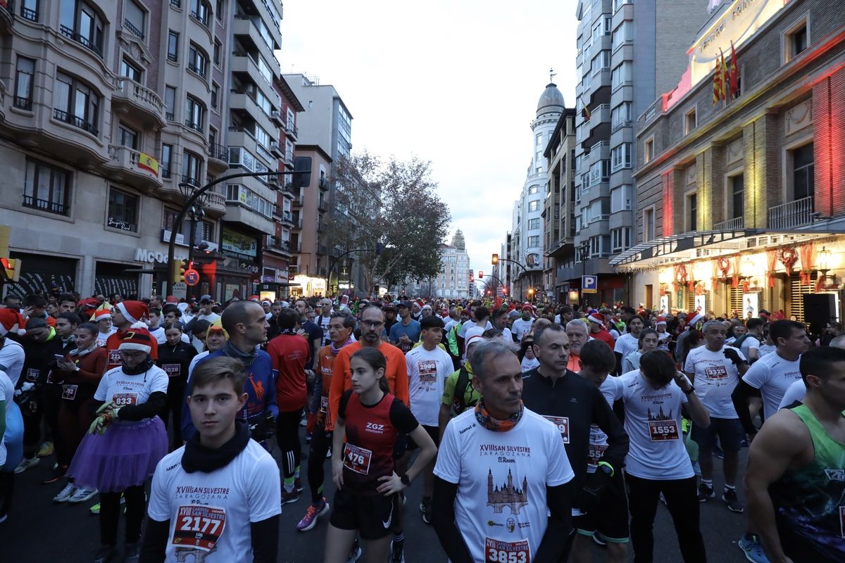 EN IMÁGENES | Zaragoza celebra su decimoctava edición de la San Silvestre