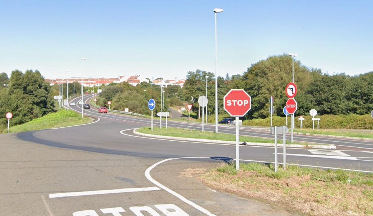 Punto de la avenida de Asturias en el que se ha producido el atropello a un jabalí