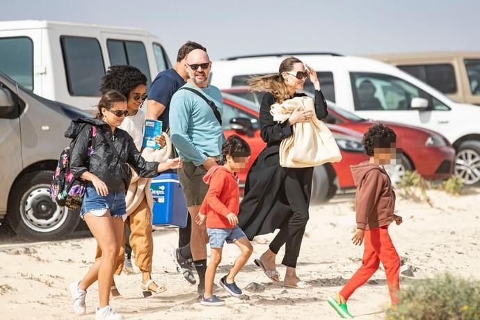 Angelina Jolie, en el Festival Internacional de Cometas de Fuerteventura