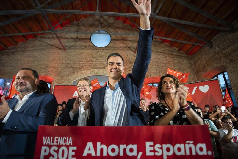 Mitin de Pedro Sánchez en València