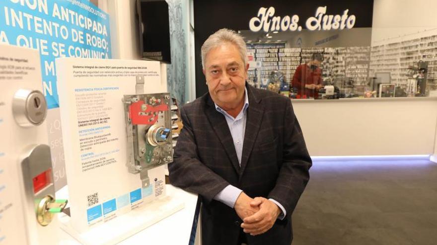 Jaime Justo, presidente de la Asociación de Profesionales de la Cerrajería. | ÁNGEL DE CASTRO