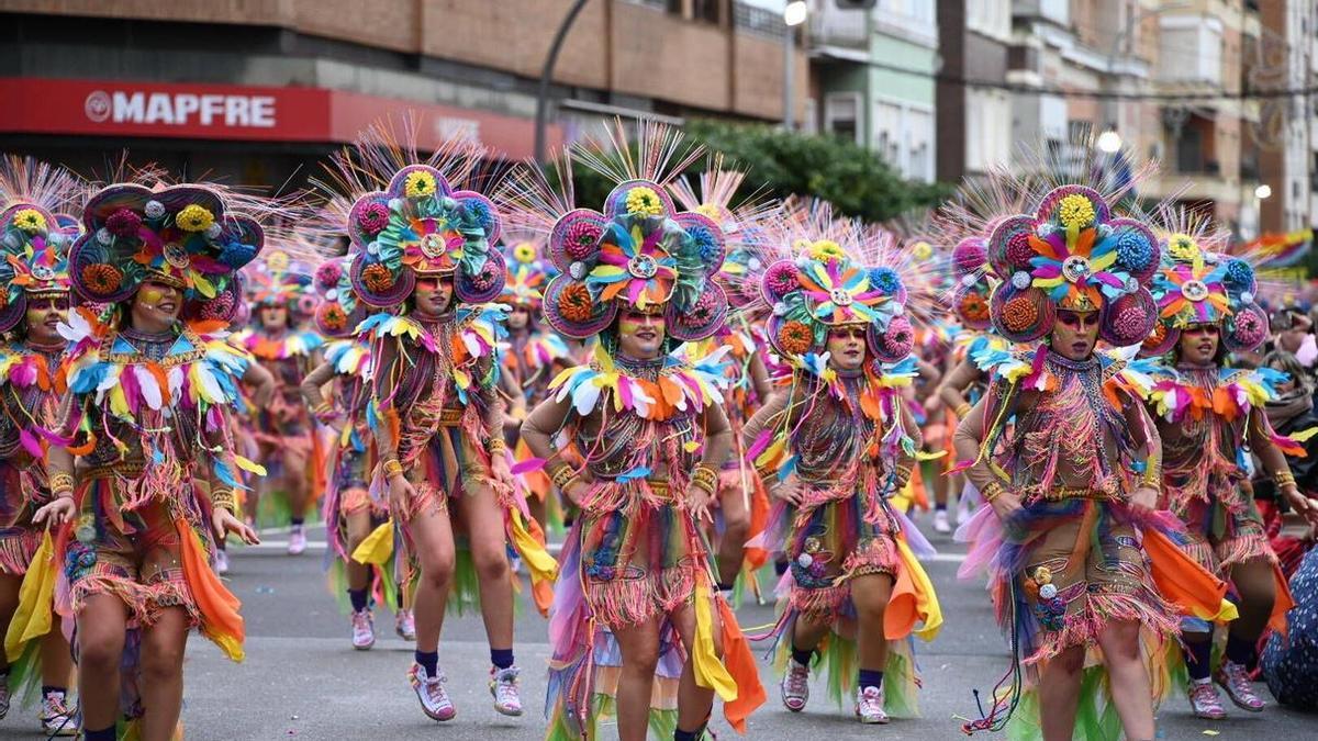 Imagen del desfile del Domingo de Carnaval.